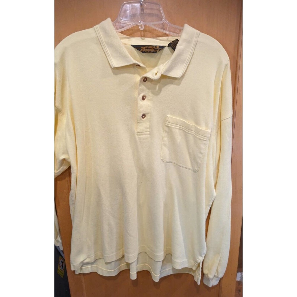 Eddie Bauer Mens Polo Shirt Long Sleeves Size XL - Picture 1 of 3